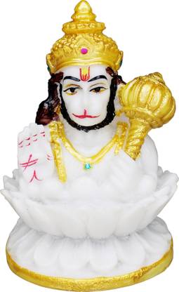 vinayakmoorti Hanuman Dada Murti For Home Vastu Pooja Temple Hanuman ji Statue Hanuman Idol Decorative Showpiece  -  11 cm