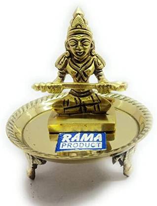 RAMA METAL BRASS ANNA PURNA DEVI Decorative Showpiece  -  5 cm