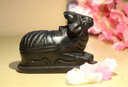 DARIDRA BHANJAN nandi ji murti nandi idol shivling nandi adiyogi shiv ji nandi ji डेकोरेटिव शोपीस  -  8 cm