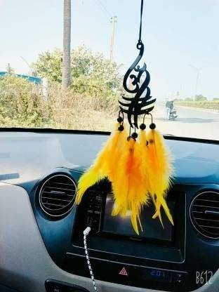 PRIMEFAIR Car Front Mirror Hanger Wall Hanging for Home, Catcher Car Hanging Decorative Showpiece - 22 cm