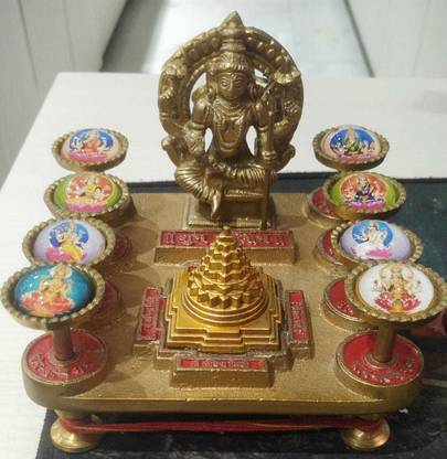 Future Point Pvt.Ltd. Vaibhav Laxmi Maa Chowki Decorative Showpiece  -  5 cm