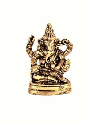 Purpledip Rare Miniature Statue Siddhi Vinayaka Ganesha: Unique Collectible Gift Decorative Showpiece  -  1.5 cm