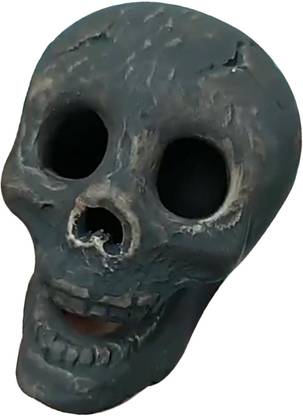 BNF Halloween Simulation Skull Props Skeleton Head Statue Decor Home Scary Decorative Showpiece  -  5 cm