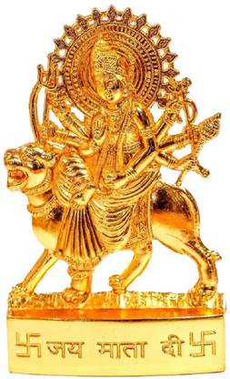 Rci Handicrafts Maa Durga Metal Idol Maa Ambe Murti Navratre Special Decorative Showpiece Decorative Showpiece  -  8 cm