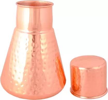BRASS BLESSING 100% Copper / BRASS Water BOTTLE | 1.5 Litre | BEST FOR HEALTH (3405) 1500 ml Bottle