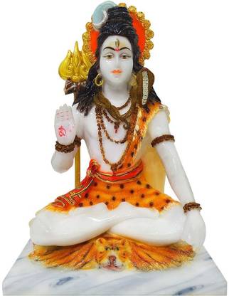 DP IDOLE Lord Bholenath Shiv Shiva Idol Statue For Pooja & Gift Mahadev Mahakal Ji Murti Decorative Showpiece  -  3 cm