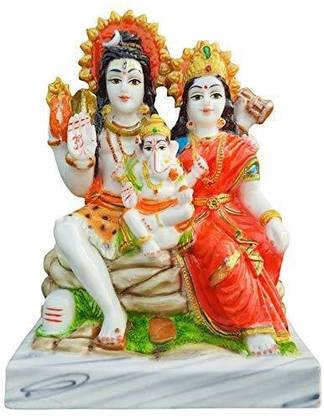 Ritya Collection Shiv Pariwar Decorative Showpiece  -  14 cm