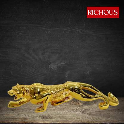Richous Vastu Jaguar Animal Statue for Office and Car Decorative Showpiece  -  5 cm