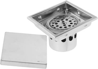 Lyla Invisible Square Floor Drain with Tile Insert Grate for Shower 11cm A Decorative Showpiece  -  10 cm