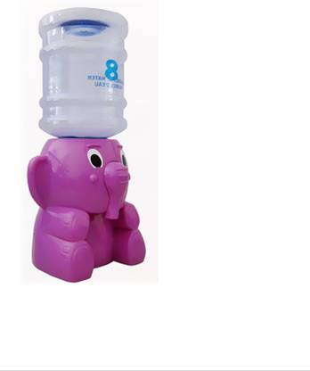 Lyla Elephant Pressure Regulator Water Dispenser Mini Bottled Water Cooler Purple Decorative Showpiece  -  10 cm