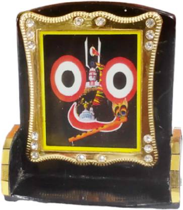 NEALEXKLUSIVE Acrylic Frame Lord Jagannath Idol Multi Color 9 x 9.5 CM l X W 01 डेकोरेटिव शोपीस  -  9.5 cm