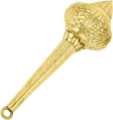 jaisakshi Brass Gada Weapon of Lord Hanuman Decorative Showpiece  -  17 cm