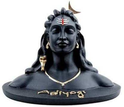 A & S VENTURES Adiyogi Shiv Shankar Murti Statue For Car Dashboard, Pooja Mandir Decorative Showpiece  -  10.2 cm