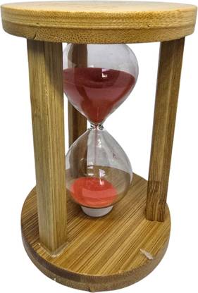 JimShi 5 Minutes Sand Timer,Hourglass,uses as Meditation,Studying,Cooking,Games Decorative Showpiece  -  12 cm