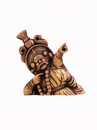 NAVARANG SMARANIKA YAKSHAGANA POSING STATUE Decorative Showpiece  -  20 cm