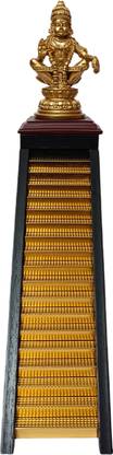 SASTHA MART IDOL18002 Wooden, Ceramic, Gold Plated, PP (Polypropylene)