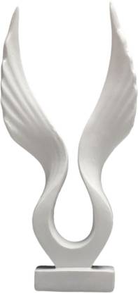 BNF Eagle/Angel Wings Statue Resin Sculpture Figurine for Home White Wing Decorative Showpiece  -  10 cm