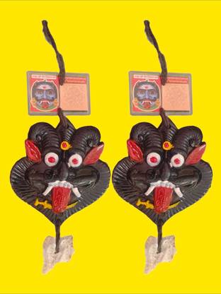 FlyTouch Nazar Battu Dishti Bomma Suraksha Kawach, Drishti Bommai, Evil Eye Protector CI Decorative Showpiece  -  25.4 cm