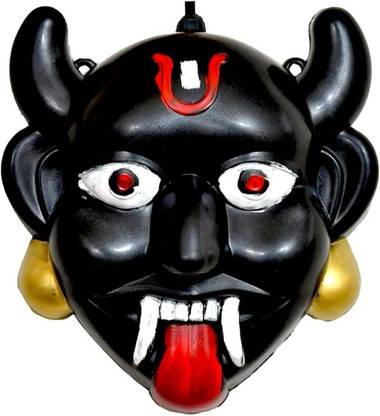 BHANVI NAZARBATTU Mahakal Face Nazarbattu - Wall Hanging Nazar Decorative Suraksha Kawach - 20 cm Decorative Showpiece  -  7 cm