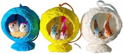 DAILUSE LIFPRO DAILUSE LIFPRO Beautiful Artificial Bird's nest Decorative Showpiece  -  12 cm