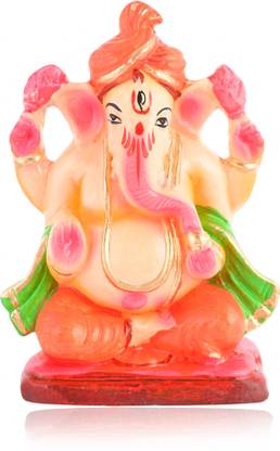 SHOMUEE Ganpati Visarjan Mati Ganesh Religious God Showpiece - 6 X 10 cm Decorative Showpiece  -  10 cm