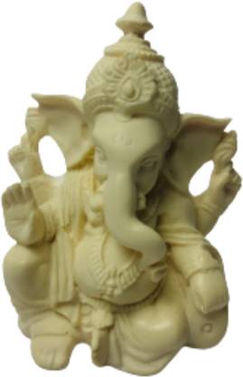 Kaizen craft Beautiful Statue of Lord Ganesh Ji For Home and Office Temple Decorative Showpiece  -  8 cm