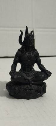 nuru Maha Yogi Showpiece figurine (Pack of 1) 3 cm (Resin, Black) Decorative Showpiece  -  3 cm