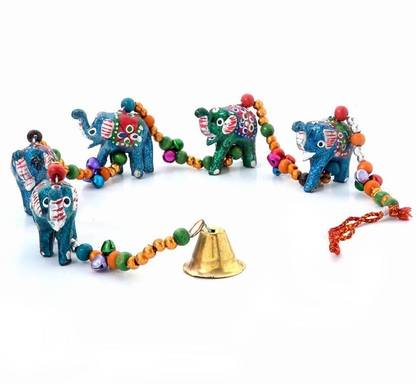 Shadow Fax Elephant Door Hanging Handicraft 35inch Lenth Decorative Showpiece  -  90 cm