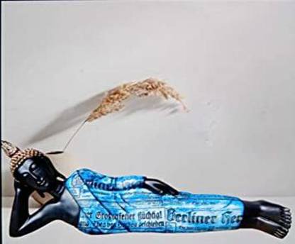 ANENTER Blue Resin Sleeping Buddha (Big Size) Showpiece for Home, Buddha Statues (22 In) Decorative Showpiece  -  21 cm