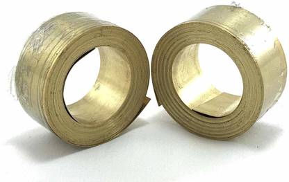 Shubh Sanket Vastu Brass Strip(Vastu Remedies) 8 feet - 0.75 inch - 2 Strip Roll Decorative Showpiece  -  2 cm