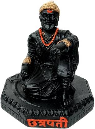 SAI KRUPA SAI KRUPA Chhatrapati Shivaji Maharaj Statue Shivaji Maharaj Murti Idol Decorative Showpiece  -  10 cm