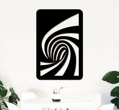 MAZOX Optical illusion Wooden Wall Art Décor Decorative Showpiece  -  30 cm