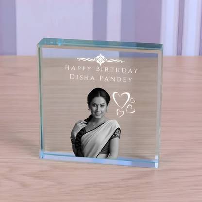 AravGifts RECTANGULAR PLAQUE SIZE(MM):160*120*20(L*H*W) 2D LASER ENGRAVING Decorative Showpiece  -  12 cm