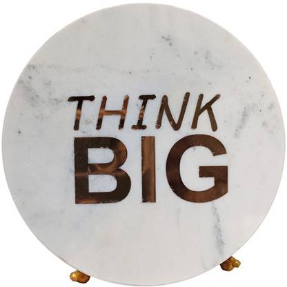 eshoppee Motivational Quotation for good luck,positivity,hardwork talent on Marble Decorative Showpiece  -  11.5 cm