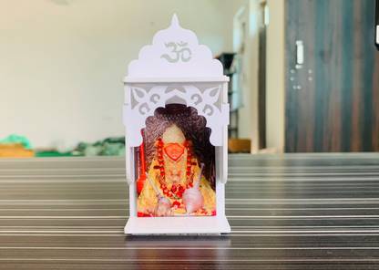 Pawandeep Bageshwar Dham Sarkar Balaji Mini Temple for Car Dashboard Decorative Showpiece  -  10 cm
