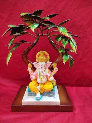 RP DECORIAN COCA TREE WITH GANESH Decorative Showpiece  -  25.4 cm