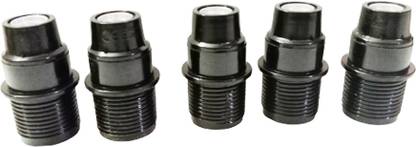 BRASS BLESSING E14 Type SOCKETS - Screw Type Holder - Pack Of 5 pcs - Lamp Light Parts (1906) Decorative Showpiece  -  4 cm