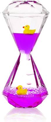 NISHIV Liquid Motion Bubbler for Kids & Adults Diamond Shaped Liquid Timer Decorative Showpiece  -  10 cm
