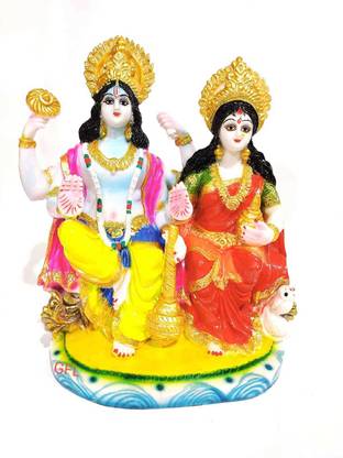 gifts for love Laxmi Vishnu Narayan Statue Decorative Showpiece  -  30.48 cm