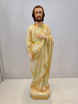 Jupiterframes St.Joseph 1.5ft statue without jesus,Fibre material Decorative Showpiece  -  48 cm