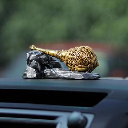 ARTARIUM Hanuman Ji Gada | Bajrang Bali Gada for Car Dashboard डेकोरेटिव शोपीस  -  3.55 cm