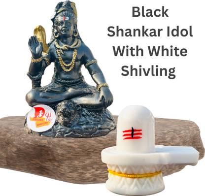 DARIDRA BHANJAN Shiv Ji - Baba Bholenath - Shivling Idol - Shiva idol - Mahadev Murti - Statue Decorative Showpiece  -  12 cm