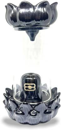 NIHARIKA HANDICRAFT Glass Shivling Backflow Smoke Fountain with10Cones HOME DECOR SHIV JI VASTU PUJA Decorative Showpiece  -  22 cm