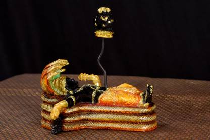 Rudraksham Padmanabha swamy idol Decorative Showpiece  -  15.2 cm