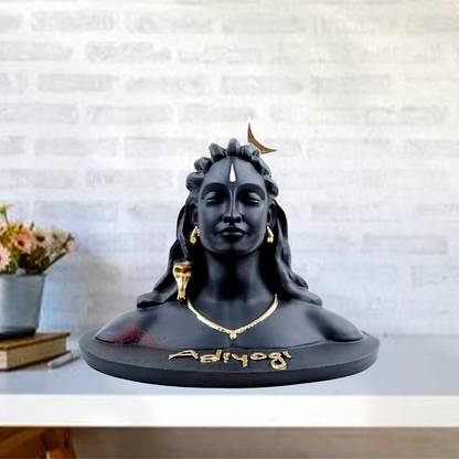 BOHRAS Elegance: Mini Adiyogi for Divine Spaces" Decorative Showpiece  -  22 cm