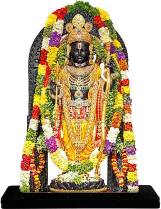 Shivika Crafts Ram Lalla Stand For Office Table And Home Mandir Decorative Showpiece  -  20.32 cm