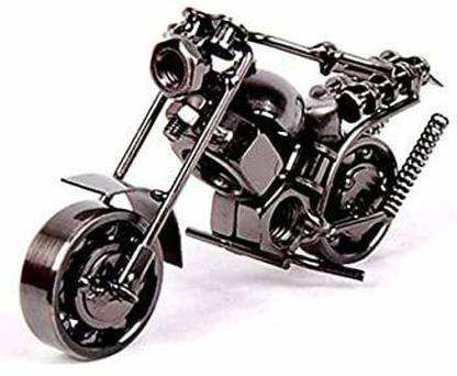 INDIAN WOOD ARTS Iron Mini Bike for Home Decor Decorative Showpiece Showcase Decorative Showpiece  -  15 cm
