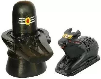 Shaanvineni Shivling For Pooja Decorative Showpiece  -  10 cm
