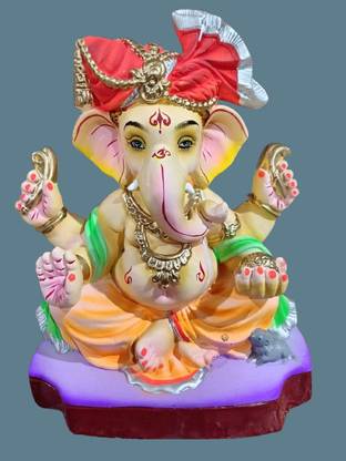 Aksharveda Ganesha Idol 6 inches Decorative Showpiece  -  17 cm
