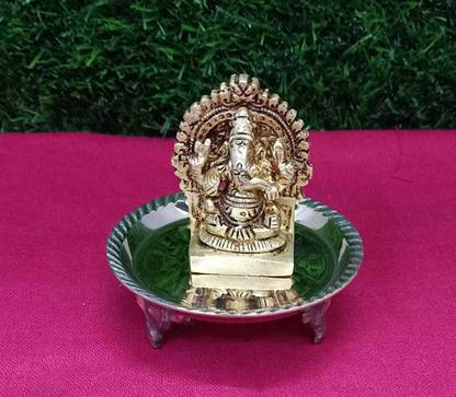 RAMA METAL GHANESH STATUE Decorative Showpiece  -  4 cm